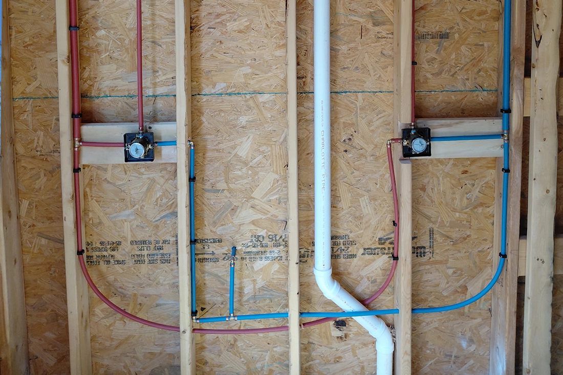Call Shedd's Plumbing LLC for new construction plumbing in Cullman County New construction plumbing rough-in with PEX and PVC in Cullman County, AL
